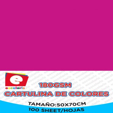 Cartulina ESCOLARIS 50X70CM FUSHIA