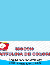 Cartulina ESCOLARIS 50X70CM CELESTE
