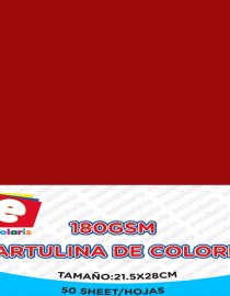 Cartulina ESCOLARIS 8.5x11 ROJO