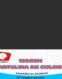 Cartulina ESCOLARIS 8.5x11 NEGRO