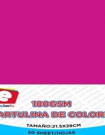 Cartulina ESCOLARIS 8.5x11 FUSHIA