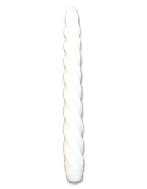 VELAS COLORIM TORNEADAS 8" BLANCA