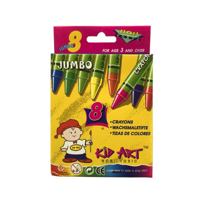 CRAYON KID ART 8 COLORES JUMBO