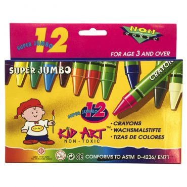 CRAYON KID ART 12 COLORES SUPER JUMBO