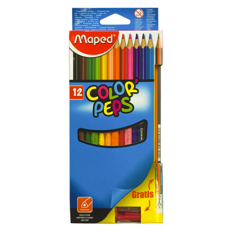 Lápices de colores, lápices de colores, 12 colores, lápices de colores,  lápices de colores para niños, máxima confiabilidad