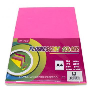 SW363 HOJAS COLORES FLUORESCENTES A4 100H