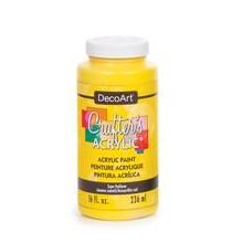 PINTURA ACRILICA DECOART CRAFTERS 236ML 16OZ AMARILLO DCA113