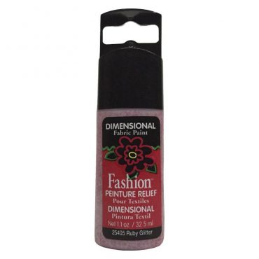 PLAID PINTURA DIMENSIONAL GLITTER RUBY 32.5ml