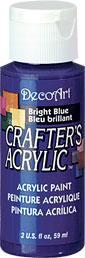 DECOART CRAFTERS ACRYLIC PAINT BRIGHT BLUE