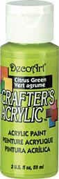 DECOART CRAFTERS ACRYLIC PAINT CITRUS GREEN