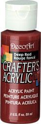 DECOART CRAFTERS ACRYLIC PAINT DEEP RED