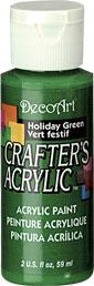 DECOART CRAFTERS ACRYLIC PAINT HOLIDAY GREEN
