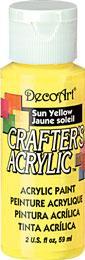 DECOART CRAFTERS ACRYLIC PAINT SUN YELLOW