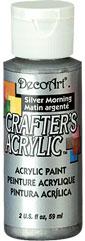 DECOART CRAFTERS ACRYLIC PAINT SILVER MORNING
