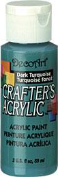 DECOART CRAFTERS ACRYLIC PAINT DARK TURQUOISE