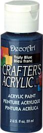 DECOART CRAFTERS ACRYLIC PAINT TRULY BLUE