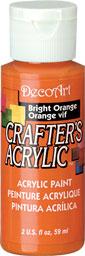 DECOART CRAFTERS ACRYLIC PAINT BRIGHT ORANGE