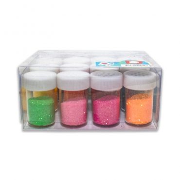 SW477 ESCARCHA EN TUBO TORNASOL 14g?12 COLORES DOCENA