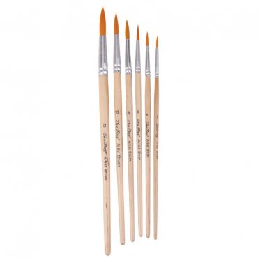 SW356 PINCEL DE MADERA EN CARTON 6PCS