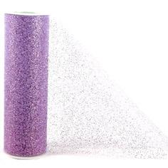 TULLE ESCARCHADO 6"X25YDS ROLLO LILA