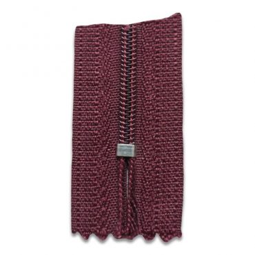 ZIPPER PLASTICO #24 ROJO VINO