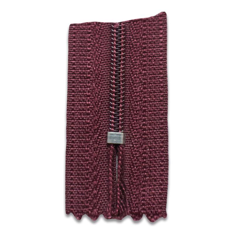 ZIPPER PLASTICO #24 ROJO VINO 1 ZIPPER PLASTICO #24 ROJO VINO