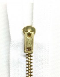 ZIPPER BRONCE #06 BLANCO