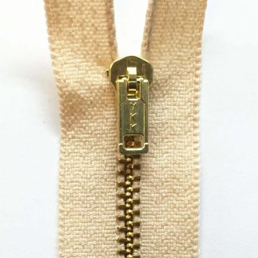 ZIPPER BRONCE #06 CREMA CLARO