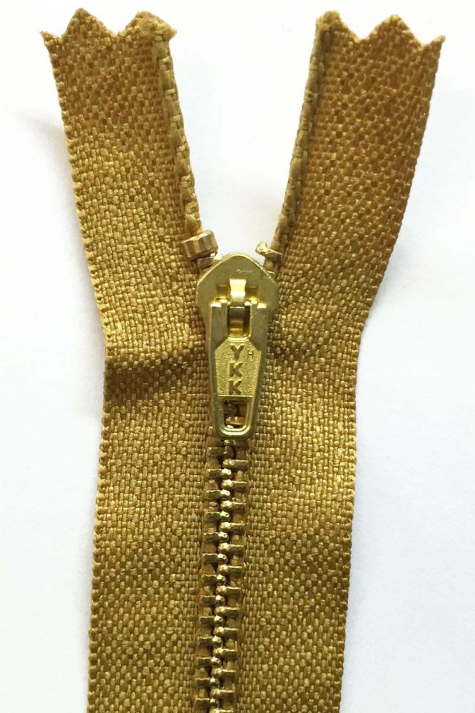 ZIPPER BRONCE #06 MOSTAZA