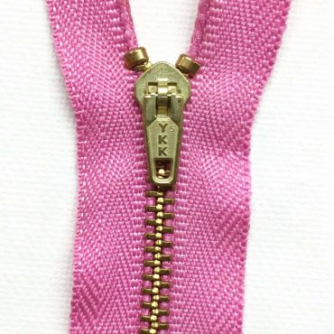 ZIPPER BRONCE #06 ROSADO