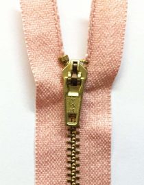 ZIPPER BRONCE #06 ROSADO