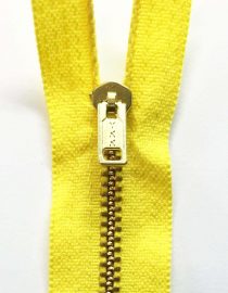 ZIPPER BRONCE #08 AMARILLO
