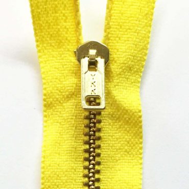 ZIPPER BRONCE #08 AMARILLO
