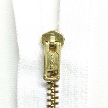 ZIPPER BRONCE #08 BLANCO