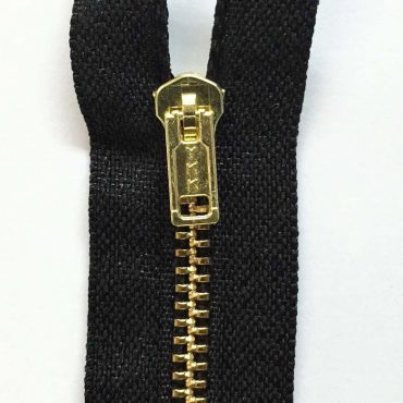 ZIPPER BRONCE #08 NEGRO