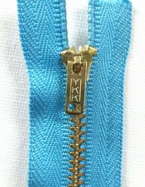 ZIPPER BRONCE #08 TURQUEZA