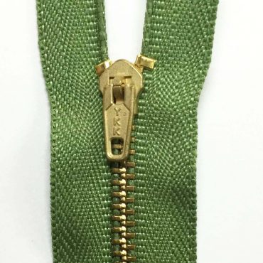 ZIPPER BRONCE #08 VERDE OLIVO