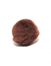 POM POMS 1" 40pcs #10177  PAQ CHOCOLATE