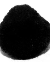 POM POM 2" 8pcs PAQ NEGRO