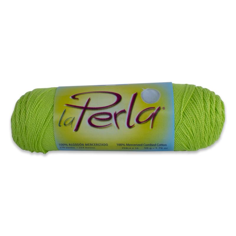 HILO LA PERLA #10 50GRS C645 VERDE CITRICO 1 HILO LA PERLA #10 50GRS C645 VERDE CITRICO