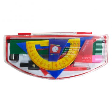 JUEGO DE GEOMETRIA PLASTICO M-710