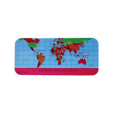 JUEGO DE GEOMETRIA METAL WORLD MAP