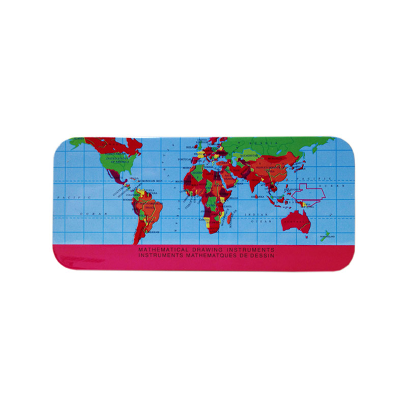 JUEGO DE GEOMETRIA METAL WORLD MAP 1 JUEGO DE GEOMETRIA METAL WORLD MAP