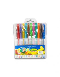 SW353 PLUMA DE GEL  12 COLORES PAQ
