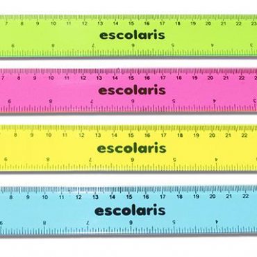SW501 REGLAS PLASTICAS COLORES 12"