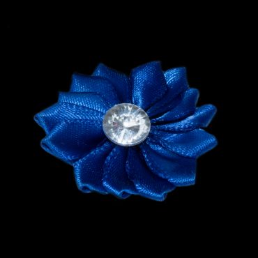 FLORES DE CINTA SATIN 4CM 8004 AZUL