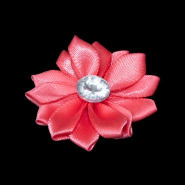 FLORES DE CINTA SATIN 4CM 8004 CORAL