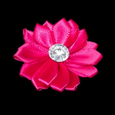 FLORES DE CINTA SATIN 4CM 8004 FUSHIA
