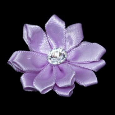 FLORES DE CINTA SATIN 4CM 8004 LILA