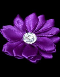 FLORES DE CINTA SATIN 4CM 8004 MORADO